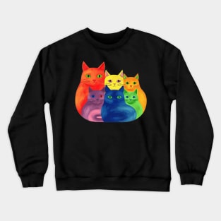 Rainbow Cats Crewneck Sweatshirt